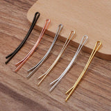 50 Pack 55*2mm Curved Hair Clip Hairpin Bobby Pins Barrette Hairwear