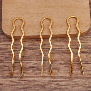 50pcs 15*70mm Metal Antique Hair Forks Hairpin Hair Accessories
