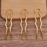 50pcs 15*70mm Metal Antique Hair Forks Hairpin Hair Accessories