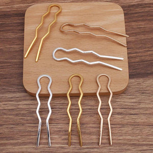 50pcs 15*70mm Metal Antique Hair Forks Hairpin Hair Accessories