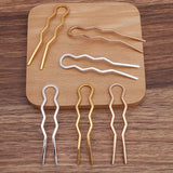 50pcs 15*70mm Metal Antique Hair Forks Hairpin Hair Accessories
