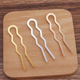 50pcs 15*70mm Metal Antique Hair Forks Hairpin Hair Accessories