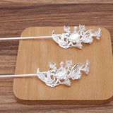 10 Chinese Hairpins Metal Hair Sticks DIY Jewelry Vintage Hairwear Accessories