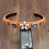 Vintage Pearl Flower Crystal Headdress Tiara