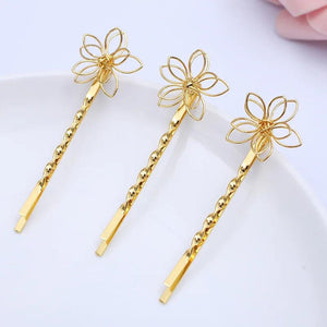 20 Pieces 55*20mm Vintage Hairpin Women Lady Bobby Pins Flower Hairgrip Barrette