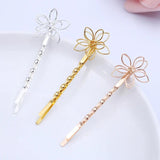 20 Pieces 55*20mm Vintage Hairpin Women Lady Bobby Pins Flower Hairgrip Barrette
