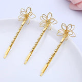20 Pieces 55*20mm Vintage Hairpin Women Lady Bobby Pins Flower Hairgrip Barrette