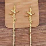 10Pcs 158mm Chinese Metal Hair Sticks Hairpins Hair Chopsticks