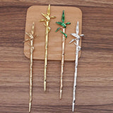 10Pcs 158mm Chinese Metal Hair Sticks Hairpins Hair Chopsticks