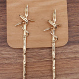 10Pcs 158mm Chinese Metal Hair Sticks Hairpins Hair Chopsticks