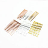 20 PCS 50mm Hair Combs Base 7 Colors 5/10/13 Teeth Copper Hair Com