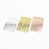 20 PCS 50mm Hair Combs Base 7 Colors 5/10/13 Teeth Copper Hair Com