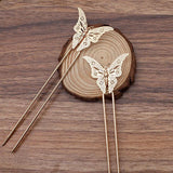 5 pcs Chinese Hairpins Hair Sticks Filigree Butterfly Hair Forks