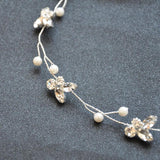 Bridal Pearl Headband Crystal Tiara Hair Ornament