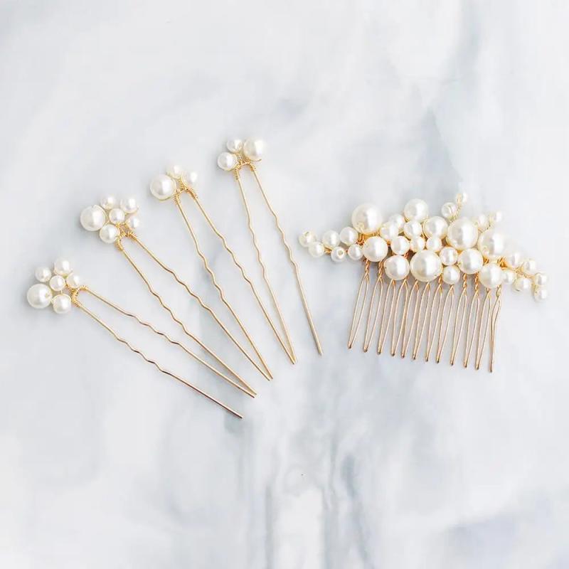 Pearl Bridal Jewelry Haircombs Hairpin Wedding Hair Comb