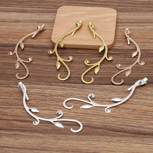 4 Pcs 125mm Copper Flower Hair Clips Metal Hair Claw Barrettes DIY Accessories