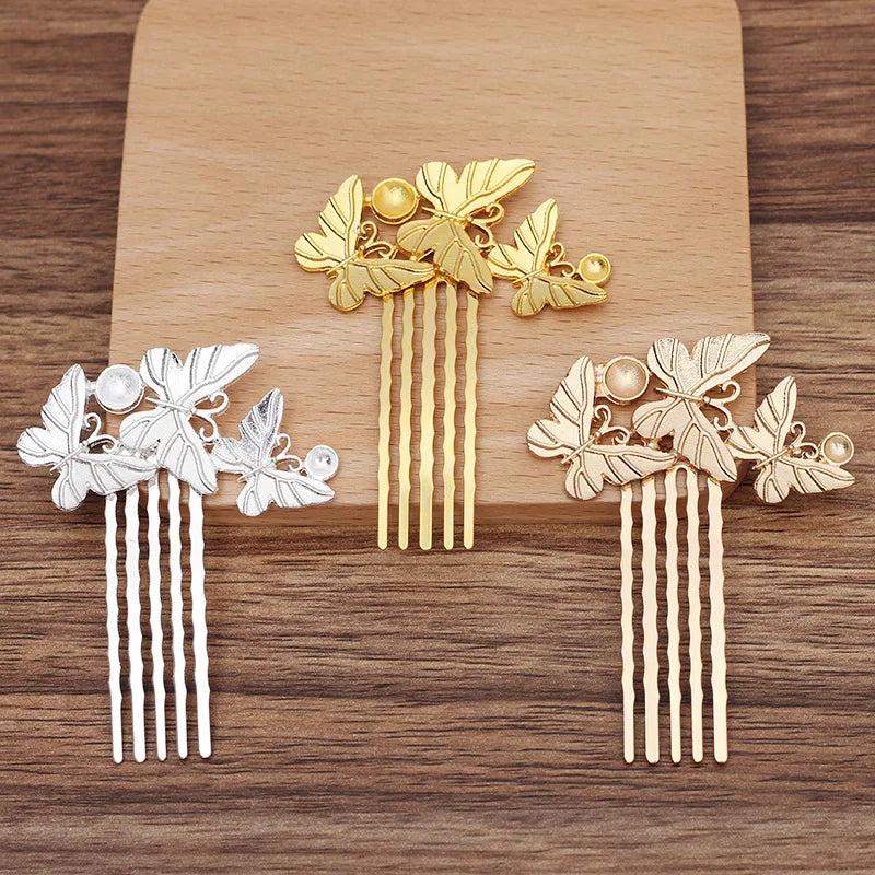 10 Metal Hair Combs Wedding Bridal Headwear Hair Accessories For Women