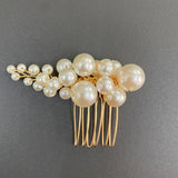3PCS Pearl Hair Combs Bridal Ornament Tiara