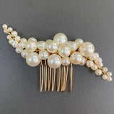 3PCS Pearl Hair Combs Bridal Ornament Tiara