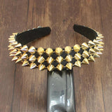Bohemia Baroque Green Crystal Headband Wedding Hair Accessory