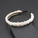 Braided Pearl Headband Women Hair Accessory