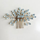 Crystal Women Hair Jewelry Combs Head Decoration Ornament Plant Style Bridal Tia