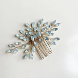 Crystal Women Hair Jewelry Combs Head Decoration Ornament Plant Style Bridal Tia