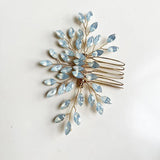 Crystal Women Hair Jewelry Combs Head Decoration Ornament Plant Style Bridal Tia