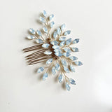 Crystal Women Hair Jewelry Combs Head Decoration Ornament Plant Style Bridal Tia
