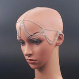 Crystal Tassel Head Chain Women's Hair Jewelry