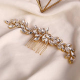 Silver Bridal Headdress with Rhinestones Wedding Hair Accessories