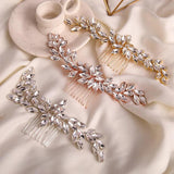 Silver Bridal Headdress with Rhinestones Wedding Hair Accessories