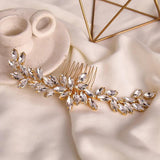 Silver Bridal Headdress with Rhinestones Wedding Hair Accessories