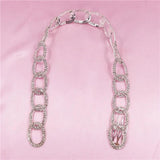 Rhinestone Braided Hair Extension Chain Clip Hair Comb for Women