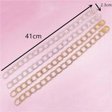 Rhinestone Braided Hair Extension Chain Clip Hair Comb for Women