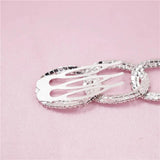 Rhinestone Braided Hair Extension Chain Clip Hair Comb for Women