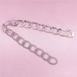 Rhinestone Braided Hair Extension Chain Clip Hair Comb for Women