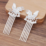 10Pcs Copper Filigree Hair Combs Inserted Comb Hair Accessories 5 Teeth