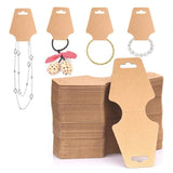 50pcs 12x5cm Key Display Card Jewelry Stand Tag For Keychains Scrunchies Holder