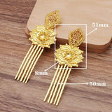 10pcs Inserted Comb Flower Hair Accessory for Women