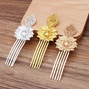 10pcs Inserted Comb Flower Hair Accessory for Women