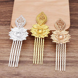 10pcs Inserted Comb Flower Hair Accessory for Women