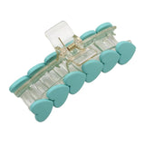 Colorful Heart Hair Clips for Women Plastic Gripper Hair Claws Barrette