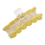 Colorful Heart Hair Clips for Women Plastic Gripper Hair Claws Barrette