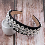 Colorful Square Bead Crystal Hairband for Women