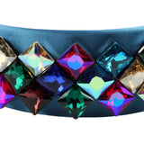 Colorful Square Bead Crystal Hairband for Women