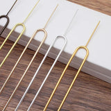 10pcs 130mm Hairpin Blank Metal Hair Fork DIY Hairwear Hair Accessories