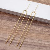 10pcs 130mm Hairpin Blank Metal Hair Fork DIY Hairwear Hair Accessories