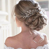 Silver Crystal Hair Comb Wedding Ornament Full Rhinestone Hair Jewelry