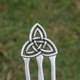 Antique Silver Plated Celtics Knot Hair Accessories